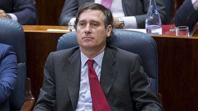 Álvaro Ballarín, diputado regional del PP, en la Asamblea de Madrid