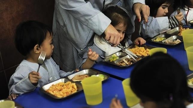 Imagen de archivo, de un comedor escolar
