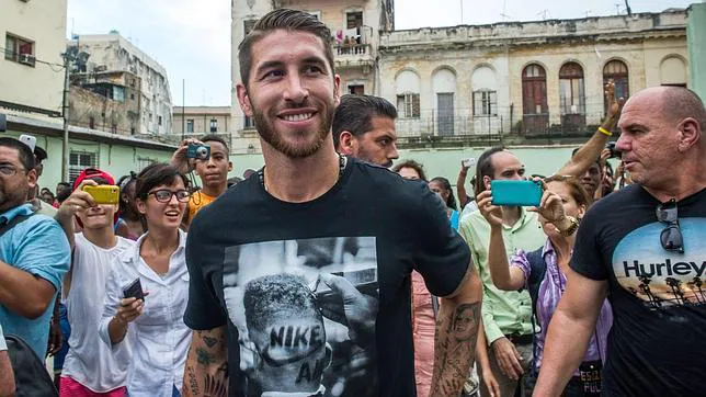 Sergio Ramos, durante su visita a Cuba la semana pasada