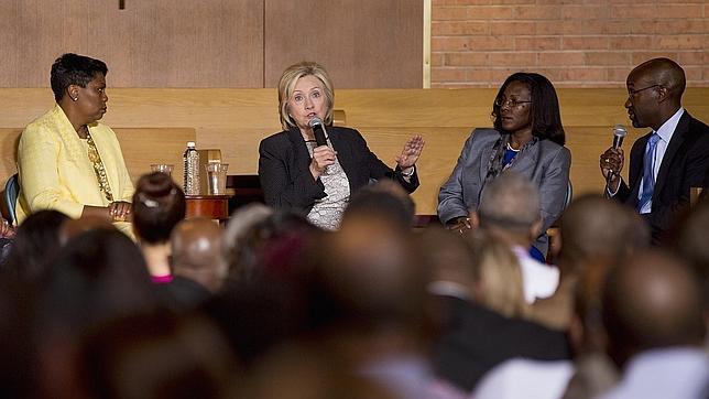 Hillary Clinton, en un acto en Missouri