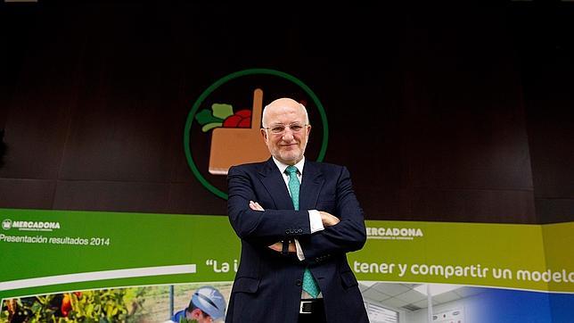 Imagen de Juan Roig durante la presentación de resultados de Mercadona