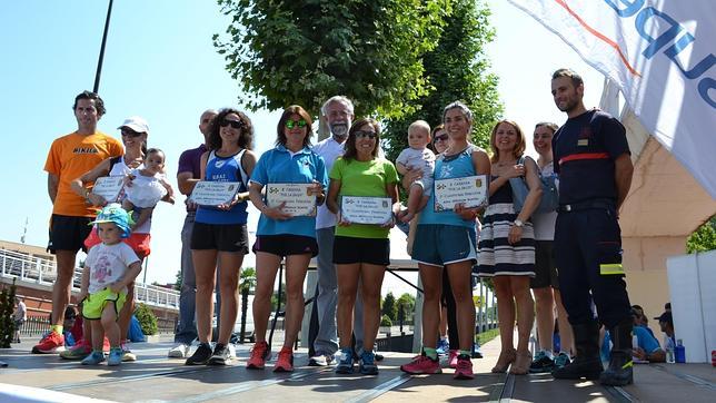 Uno de los podios ganadores de la II Carrera por la Salud