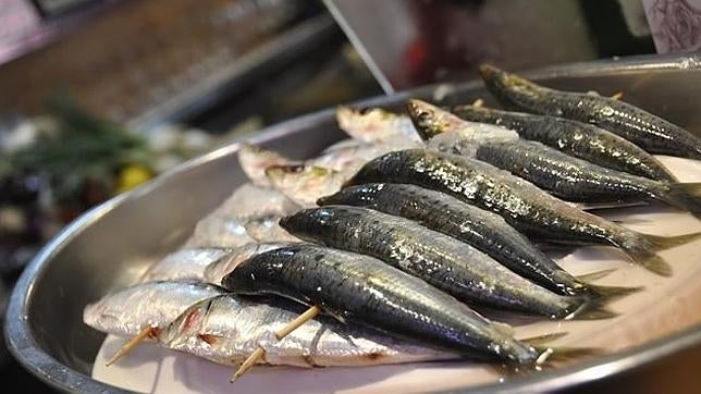 Un plato de sardinas antes de su consumición