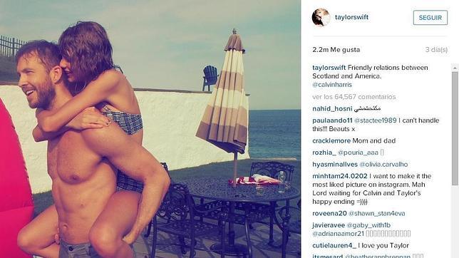 Taylor Swift y Calvin Harris, juntos durante sus vacaciones