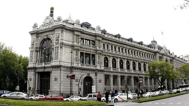 Fachada del Banco de España, situado en la madrileña plaza de Cibeles