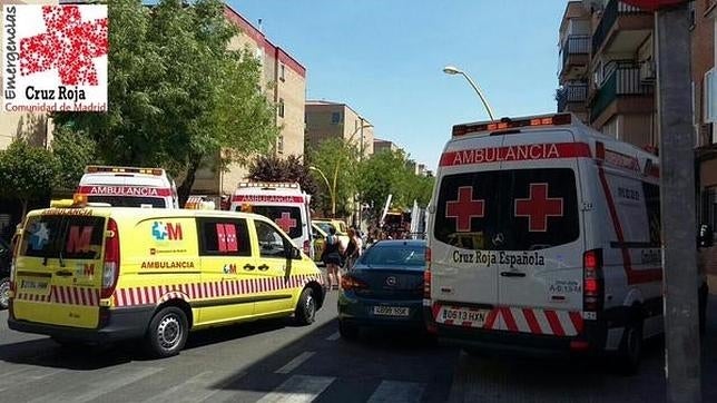 Un incendio en Parla causa cinco traslados al hospital por intoxicación