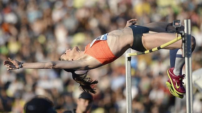 Ruth Beitia, estrella española de la reunión de Madrid