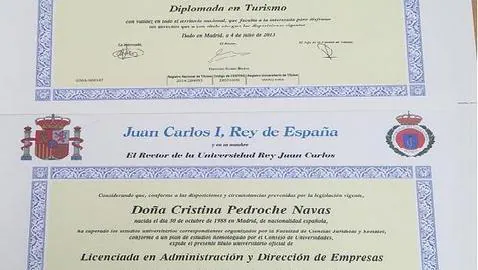 Los diplomas de Cristina Pedroche tras titularse