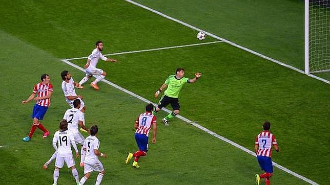 El gol del Atlético en la final de Lisboa