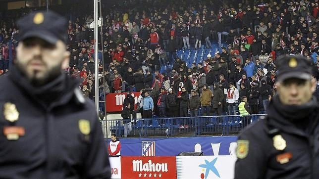 Grada del fondo sur del estadio Vicente Calderón