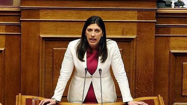 La presidenta del parlamento griego, Zoi Konstandopulu