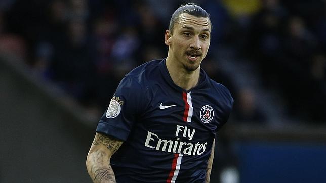 Zlatan Ibrahimovic, durante un encuentro con el PSG