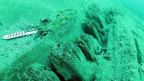 Restos del casco de la nave Encarnación