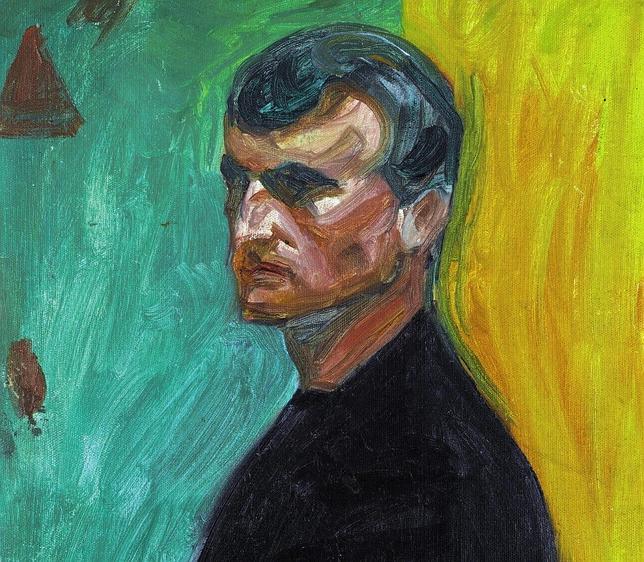 «Autorretrato ante fondo en dos colores» (1904), de Edvard Munch