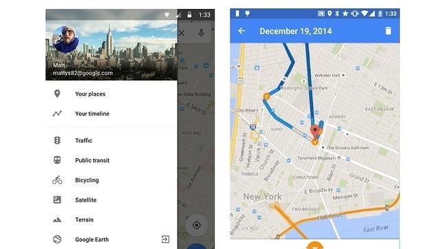 Google Maps recuerda todos tus trayectos por ti