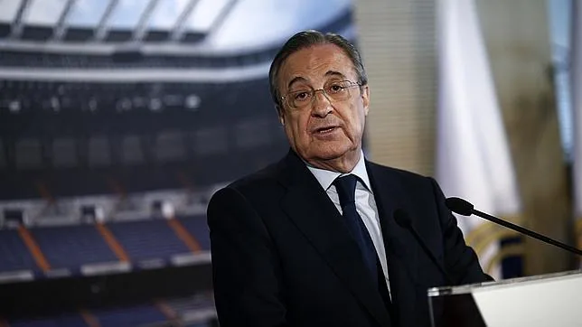 Florentino Pérez, en el Bernabéu