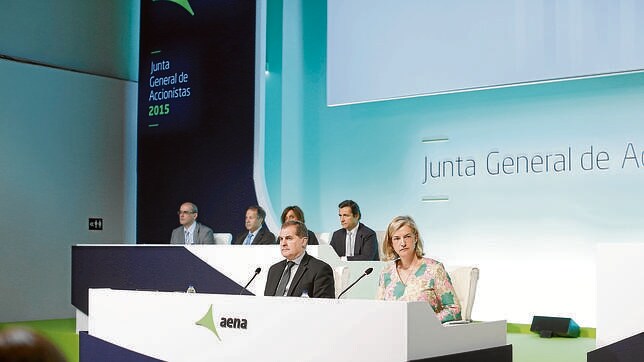Junta de accionistas de AENA, celebrada el pasado mes de junio en Madrid