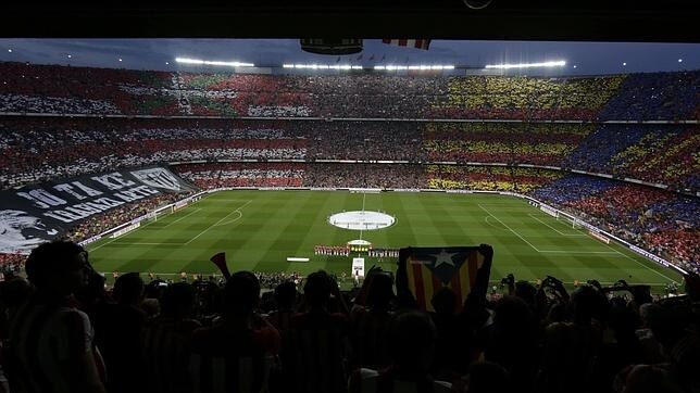 Una imagen del Camp Nou en la final de Copa