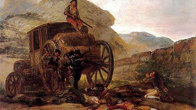 Asalto de ladrones, de Goya