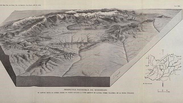 Primera vista aérea de la sierra, tomada desde un punto de Talavera de la Reina a 3.000 metros de altura