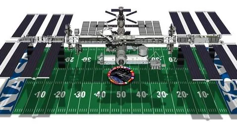 La ISS tiene el tamaño de un campo de fútbol americano (NASA)