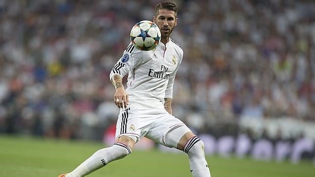 Sergio Ramos, durante un encuentro del Real Madrid