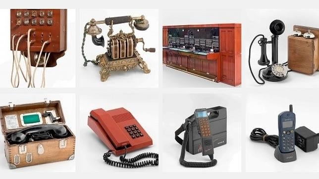 Algunos de los elementos electrónicos que componen la muestra