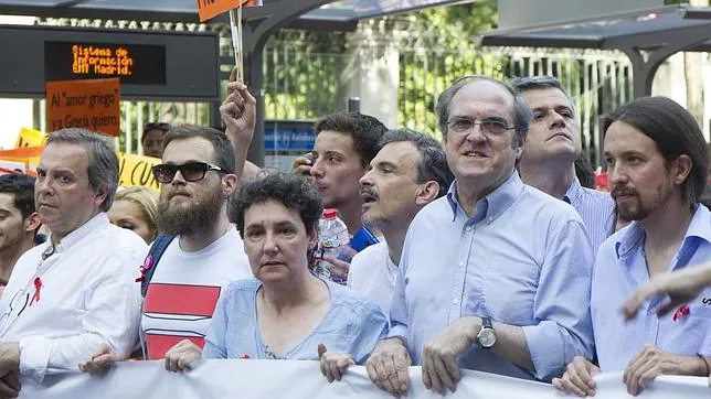 Líderes de Podemos y PSOE, juntos el pasado mes de julio en Madrid