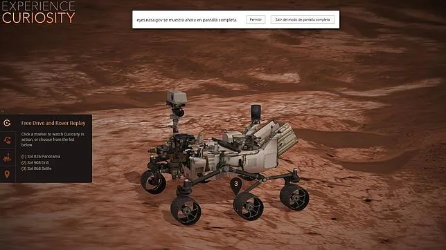 «Curiosity» cumple tres años de estancia en el planeta rojo