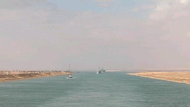Vista general del canal de Suez