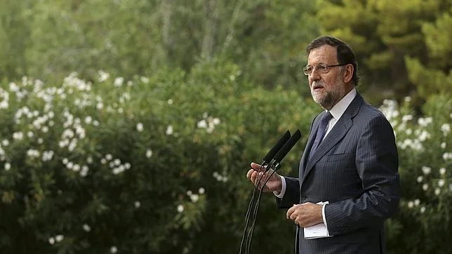 Mariano Rajoy comparece tras el despacho con Felipe VI