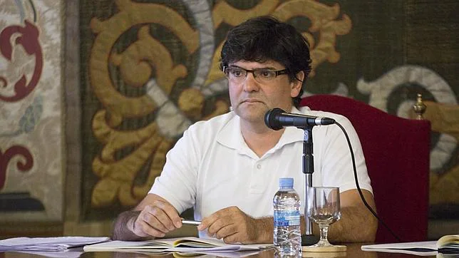 Miguel Ángel Pavón, durante el último Pleno de Alicante
