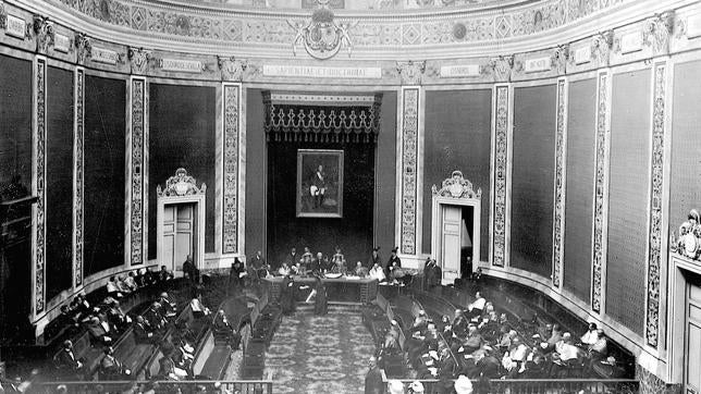 Paraninfo de la Universidad Central en tiempos de Lorca