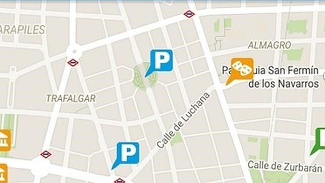 Imagen de la aplicación «parking madrid», disponible en la capital