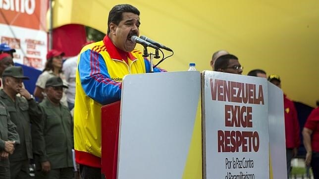 El presidente de Venezuela, pidiendo respeto por su país