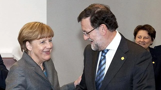 Angela Merkel y Mariano Rajoy
