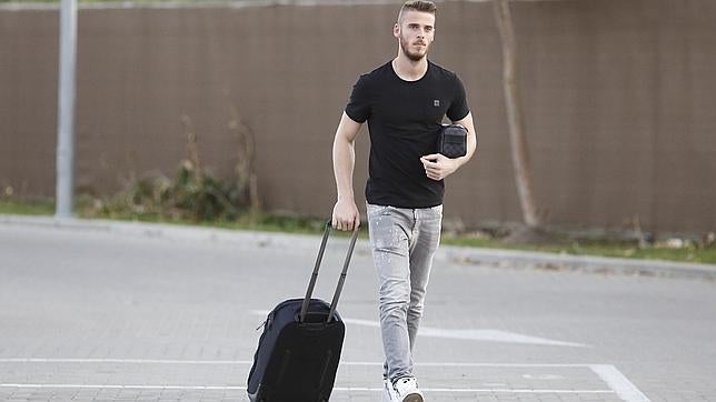 De Gea no habla a su llegada a la concentración de la selección