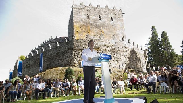 Rajoy, el pasado domingo en el Castillo de Soutomaior