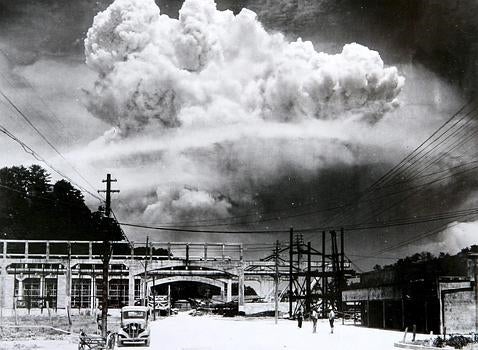 Momento posterior a la explosión en Nagasaki (EFE)