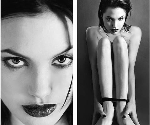 Salen a subasta unas fotografías de Angelina Jolie desnuda con 20 años