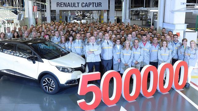 Valladolid produce el Captur 500.000