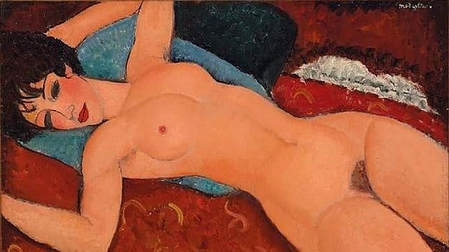 A subasta «Nu couché», una de las obras más caras de Modigliani