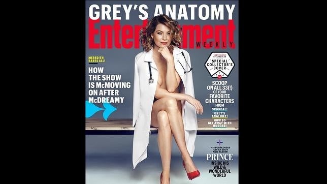 Ellen Pompeo se desnuda para la revista «Entertainment Weekly»