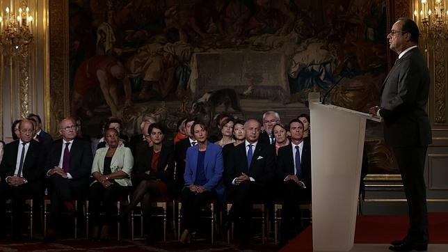 François Hollande, durante una rueda de prensa este lunes en el Elíseo