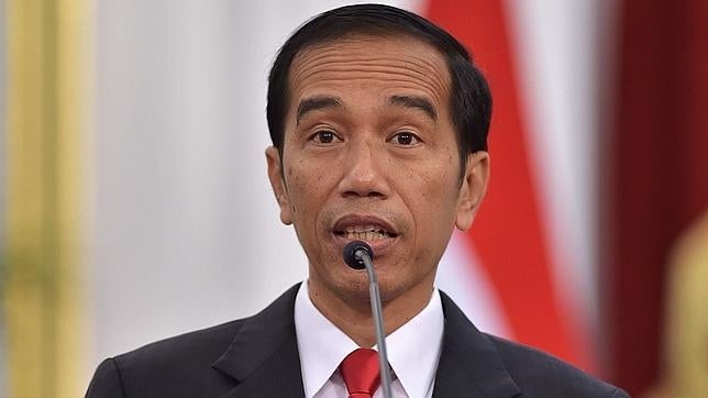 Joko Widodo, primer ministro de Indonesia, en una conferencia de prensa