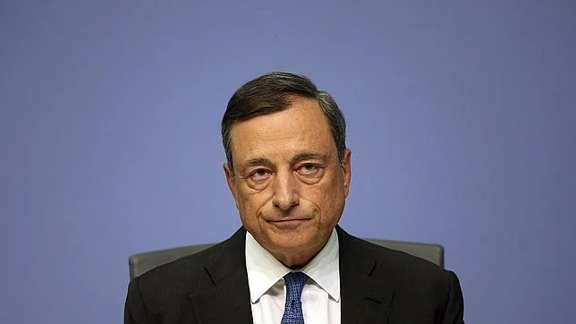 El presidente del Banco Central Europeo (BCE), Mario Draghi, durante una rueda de prensa en Fráncfort