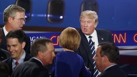 Trump centra todos los ataques en el segundo debate de los republicanos