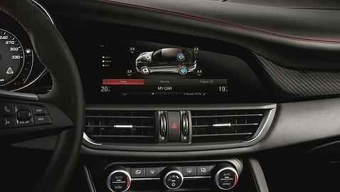 Detalle interior del nuevo Alfa Giulia