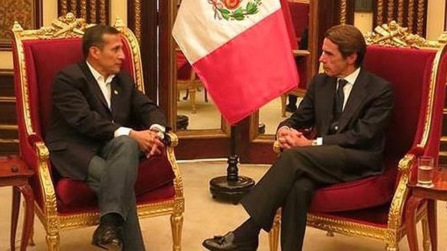 Aznar ofrece a Humala más visibilidad de Perú en la Unión Europea