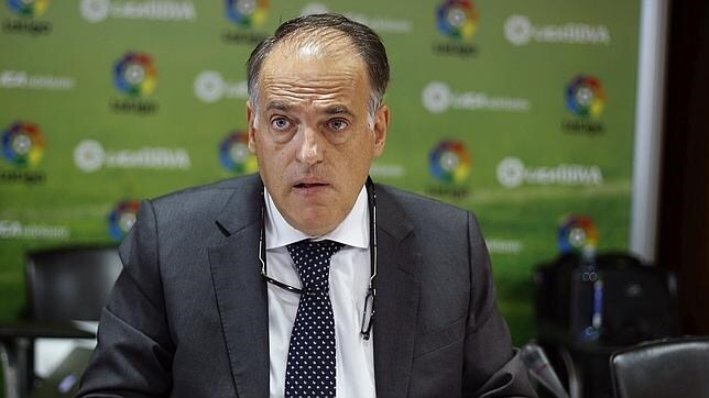 El presidente de la Liga de Fútbol Profesional, Javier Tebas